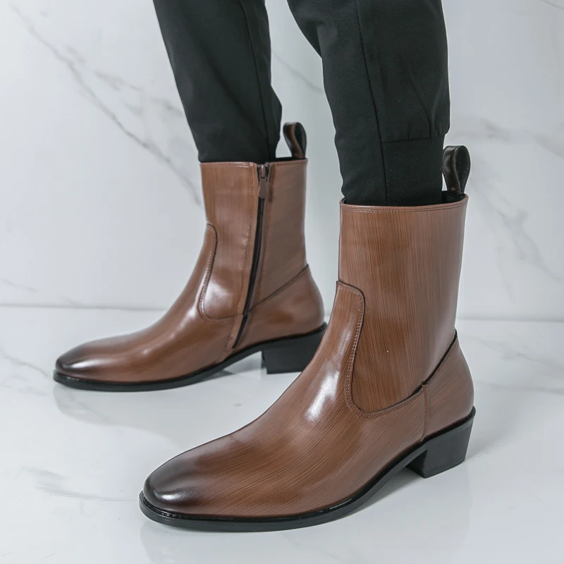 Chelsea Boots Men - Klassieke comfortabele enkellaarzen Botas Fashion Casual
