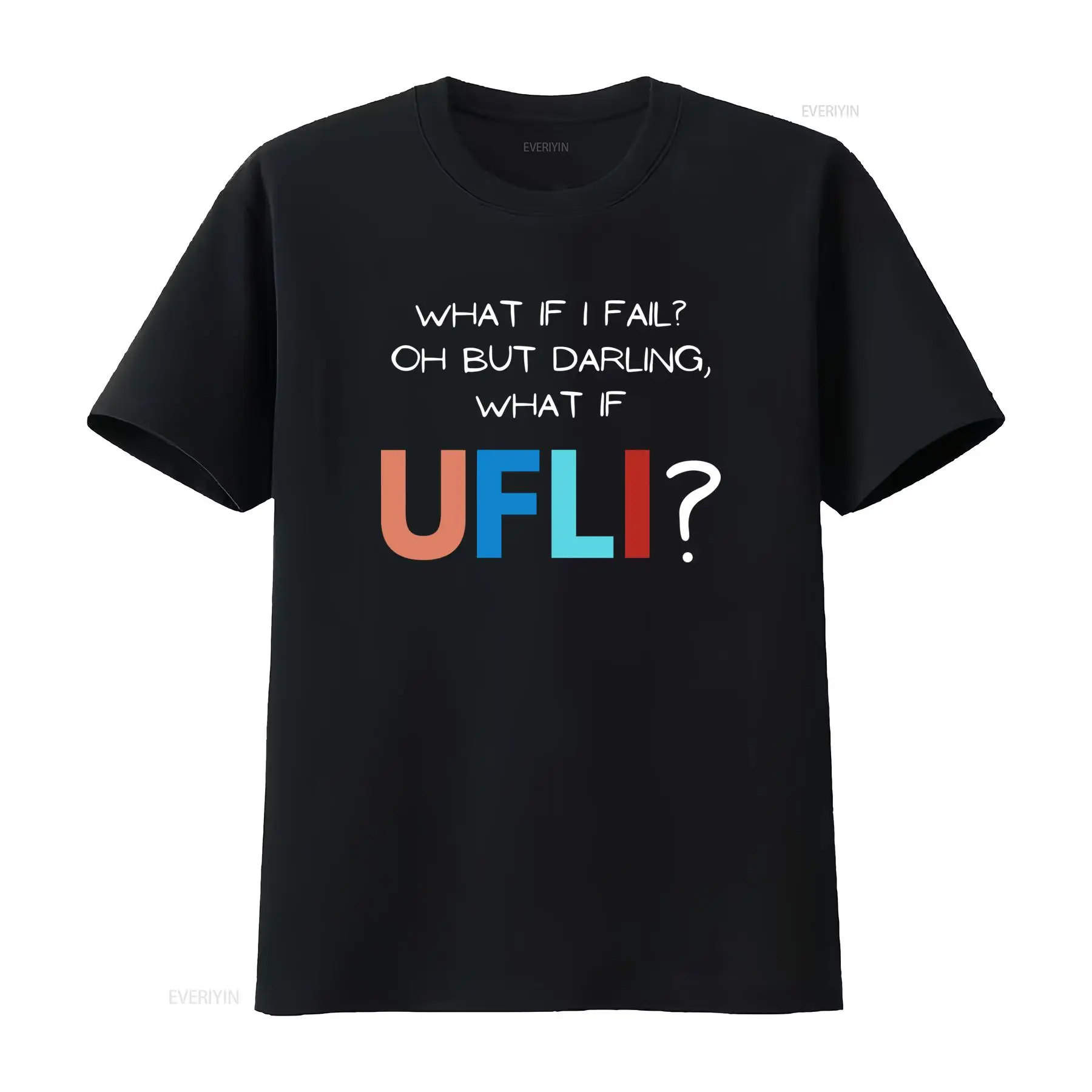 Men'S Fashion Quotes - Inspirerende quote T-shirt Wat als ik