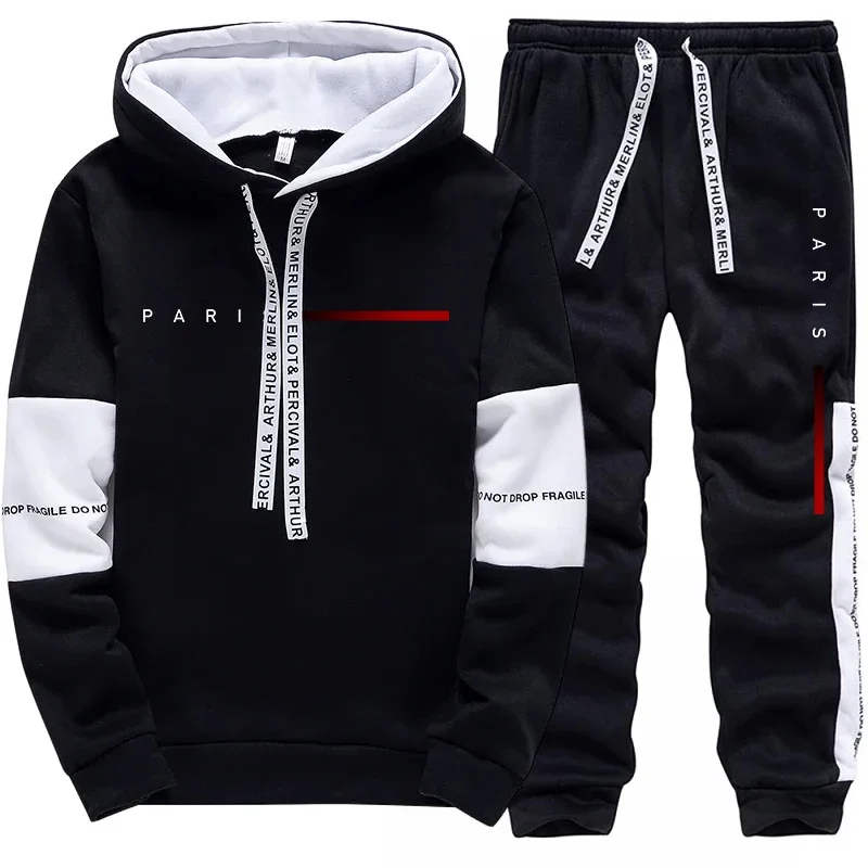 Paris Fashion Men - Herensweaters met capuchon, joggingbroeken, Parijse mode