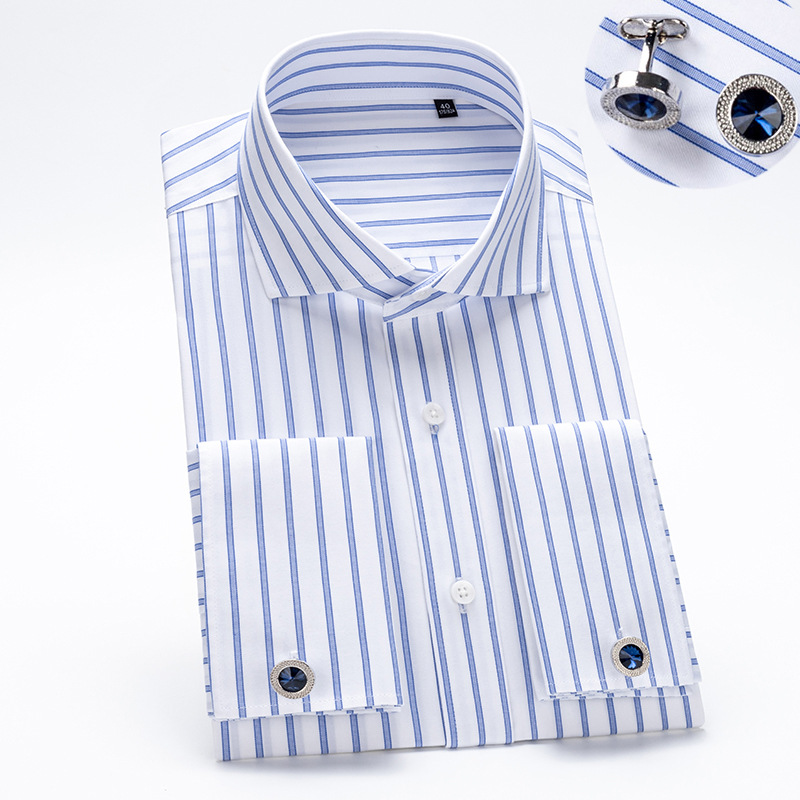 Dress Shirt Non-Iron - Luxe Windsor Kraag Mannen Katoen Franse