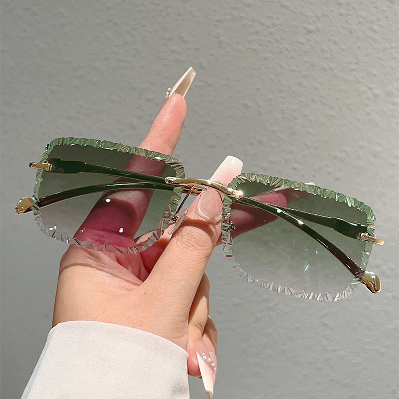 Men'S Fashion Rimless Glasses - Rimless vierkante zonnebrillen voor heren, modieus