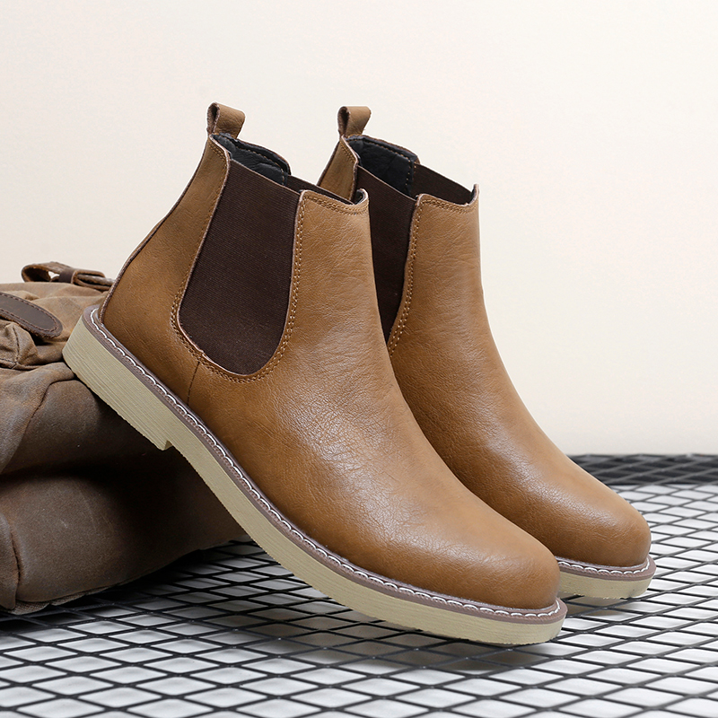 Chelsea Boots Men - Heren Plus Size Nieuwe Hoge Top