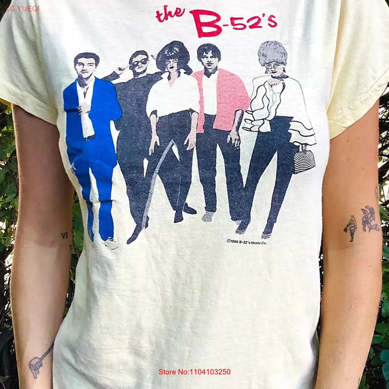 Mens Fashion In 1980S - Remake jaren 80 B52s T-shirt Rockband