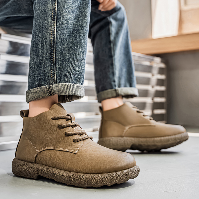 Chelsea Boots Men - Heren enkellaarzen Bruine korte laarzen Luxe