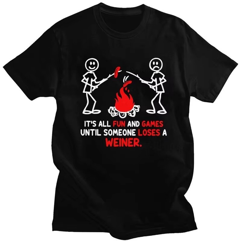 Men'S Fashion Quotes - Grappig Camp Fire Weiner Quote Graphic