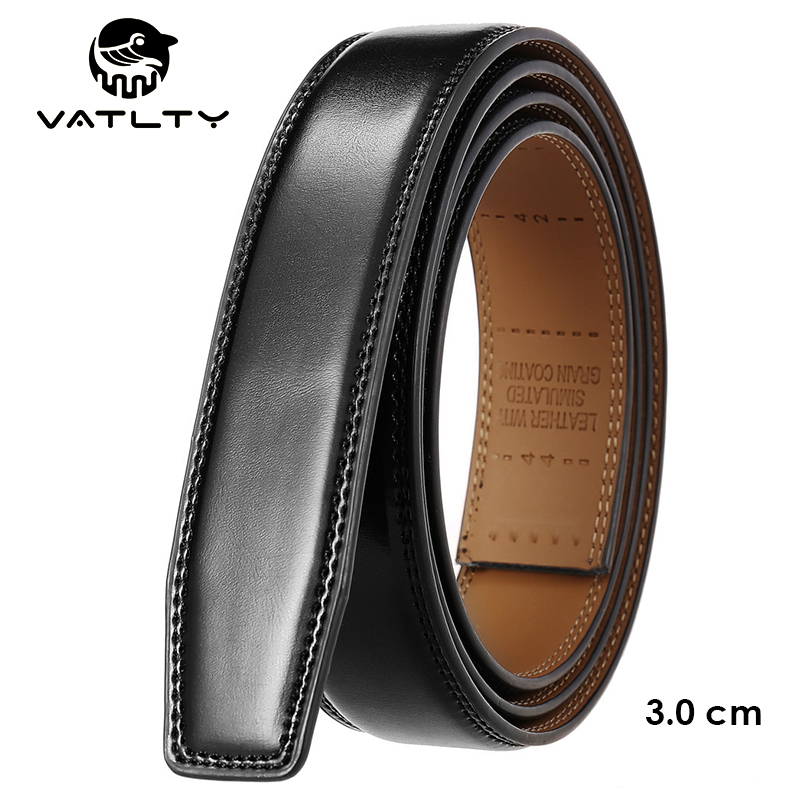 Leather Belt Braided - Vatlty Nieuwe 3.0Cm Herenriem Zonder Gesp