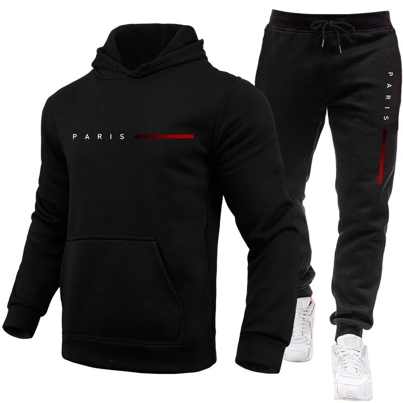 Paris Fashion Men - Sweatshirt met capuchon en joggingbroek Outdoor