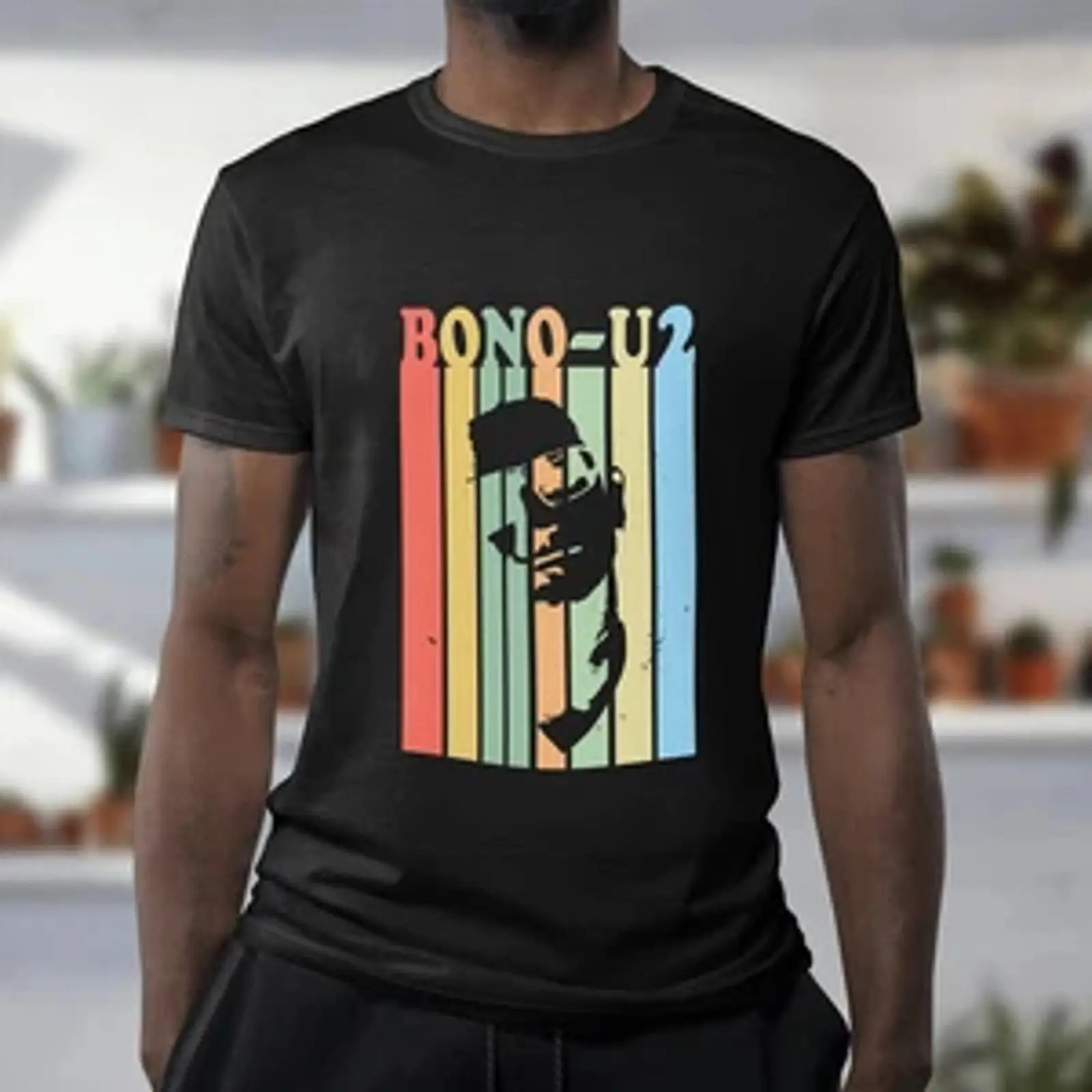 Mens Fashion In 1980S - BONO U2 T-shirt Muzieklegende jaren '80