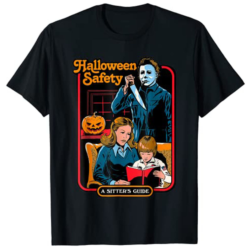 Men'S Fashion For 60 Year Old - Halloween Veiligheid Familie Gids T-shirt Vrouw