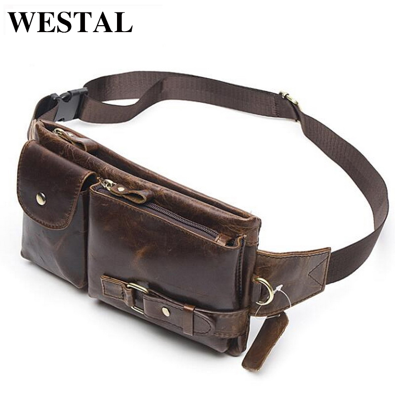 Leather Belt Braided - WESTAL Echt lederen heuptassen Heren heuptassen