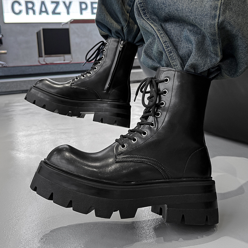 Chelsea Boots Men - Britse stijl heren casual podium-nachtclub hoge