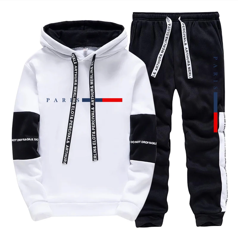 Paris Fashion Men - Herenset/Hoodie/Broek Parijse Mode Herfst Winter Casual