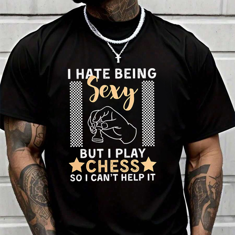 Men'S Fashion Quotes - Grappig schaakcitaat Schaken Herenmode T-shirt Casual