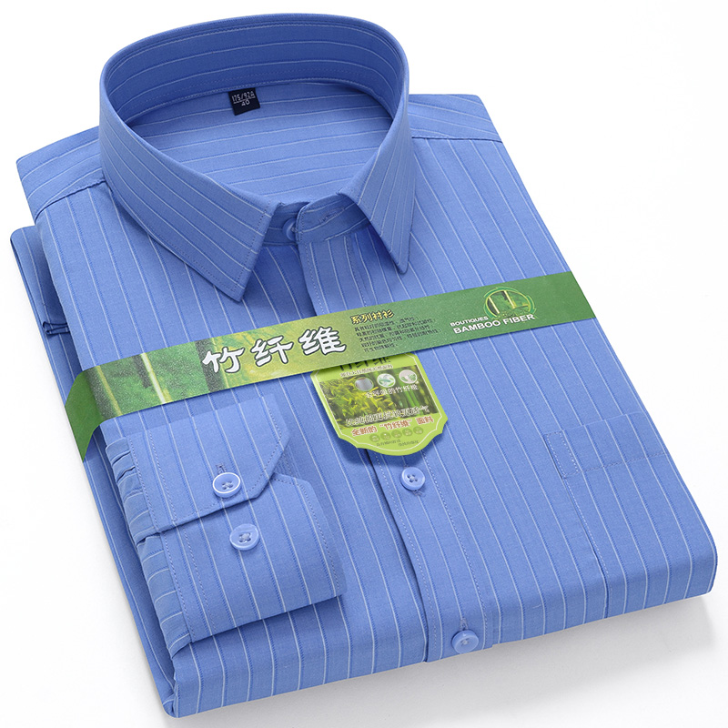 Dress Shirt Non-Iron - Grote Maat 7XL-6XL-5XL Heren Bamboevezel Overhemd