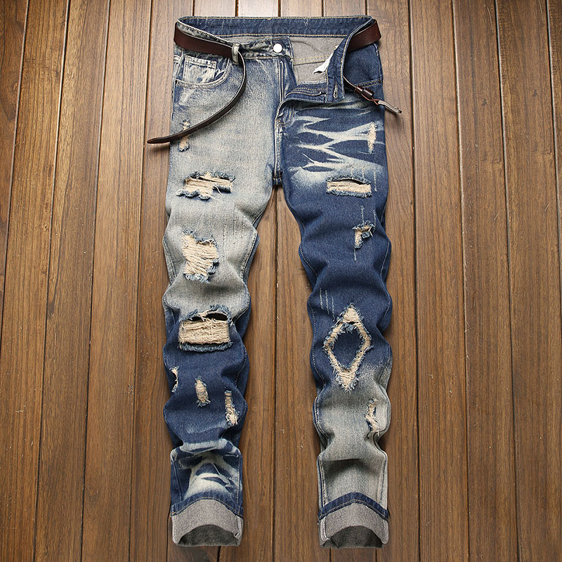 Nieuwe retro jeans herenbroek  - Men'S Fashion For 60 Year Old recensie en prijs