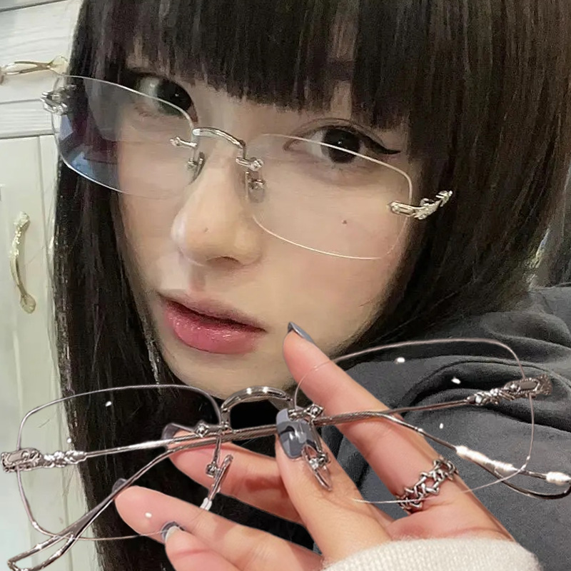 Transparante rechthoekige rand - Men'S Fashion Rimless Glasses recensie en prijs