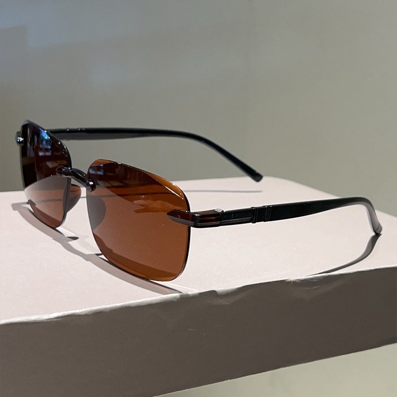 Fashion Pilot Zonnebril Mannen - Men'S Fashion Rimless Glasses recensie en prijs
