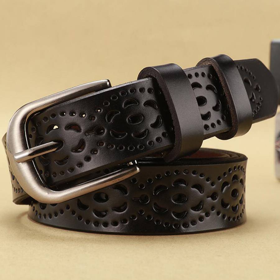 Dames leren riem NIEUWE riem v - Leather Belt Braided recensie en prijs