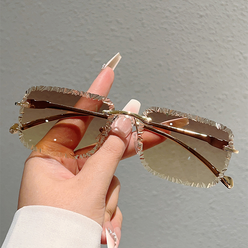 Rimless vierkante zonnebrillen - Men'S Fashion Rimless Glasses recensie en prijs