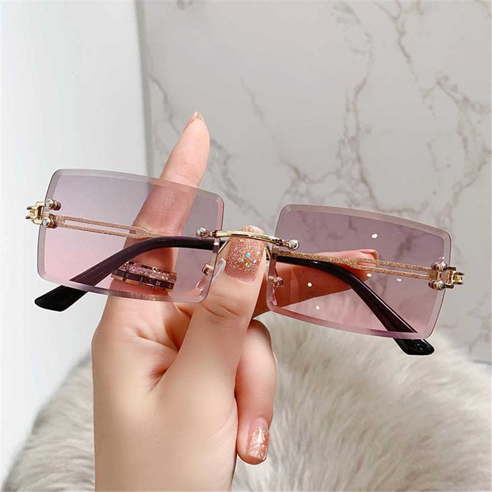 Randloze Rechthoek Zonnebril V - Men'S Fashion Rimless Glasses recensie en prijs