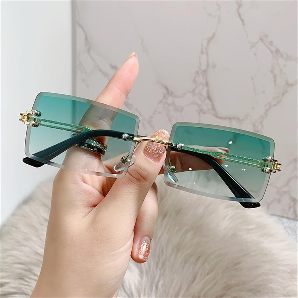 Randloze Rechthoek Zonnebril V - Men'S Fashion Rimless Glasses recensie en prijs