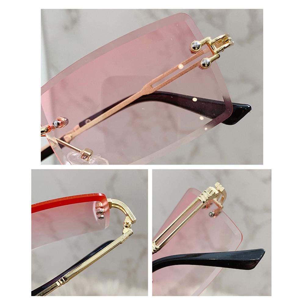 Randloze Rechthoek Zonnebril V - Men'S Fashion Rimless Glasses recensie en prijs