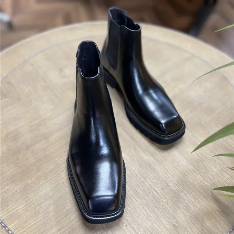 Elegante heren lederen laarzen - Men Fashion Elegant recensie en prijs