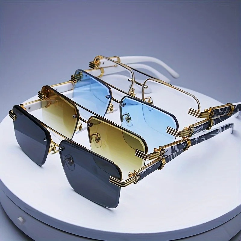 Mode randloze zonnebrillen her - Men'S Fashion Rimless Glasses recensie en prijs
