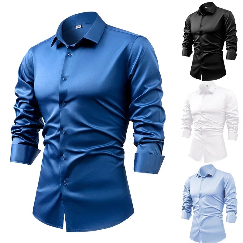 2022 lente herfst koningsblauw - Dress Shirt Non-Iron recensie en prijs