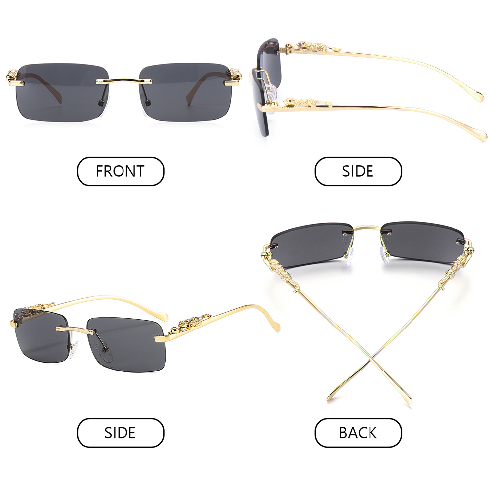 Retro Mode Rechthoek Randloze  - Men'S Fashion Rimless Glasses recensie en prijs