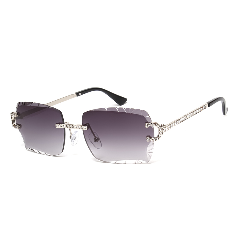 Mode randloze vierkante zonneb - Men'S Fashion Rimless Glasses recensie en prijs
