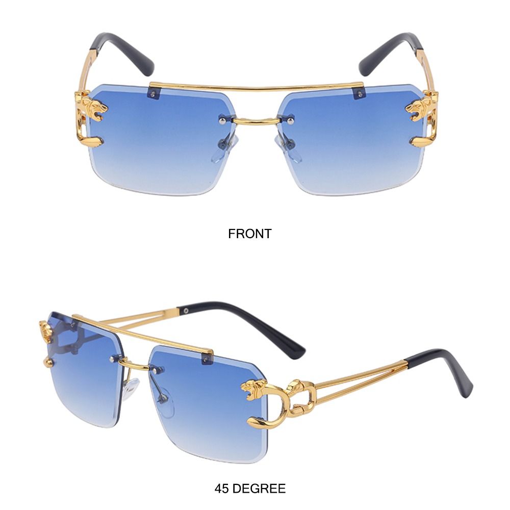 Mode Luipaard Randloze Vierkan - Men'S Fashion Rimless Glasses recensie en prijs