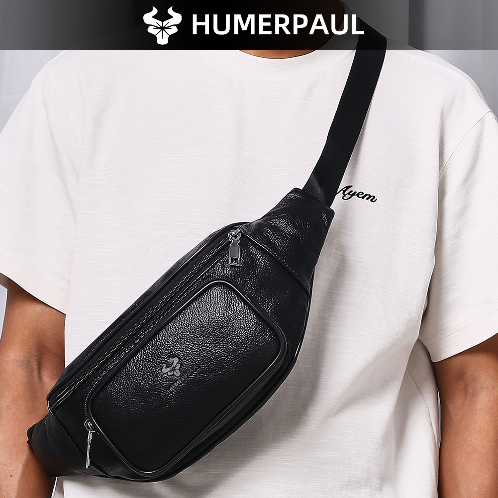 HUMERPAUL Heren heuptas van ru - Leather Belt Braided recensie en prijs