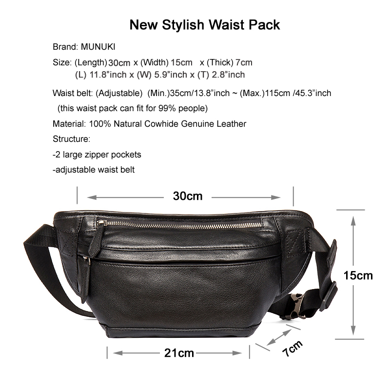 Nieuwe mode heren heuptas van  - Leather Belt Braided recensie en prijs