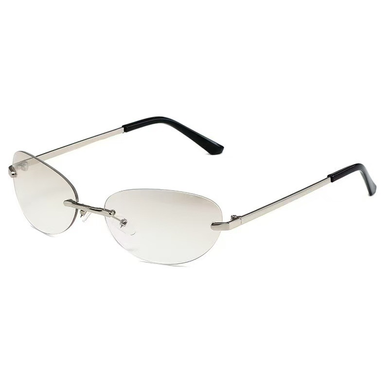 Randloze ovale zonnebril voor  - Men'S Fashion Rimless Glasses recensie en prijs