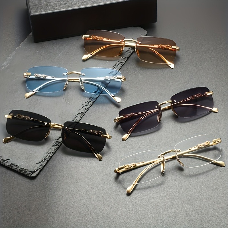 Mode randloze metalen zonnebri - Men'S Fashion Rimless Glasses recensie en prijs