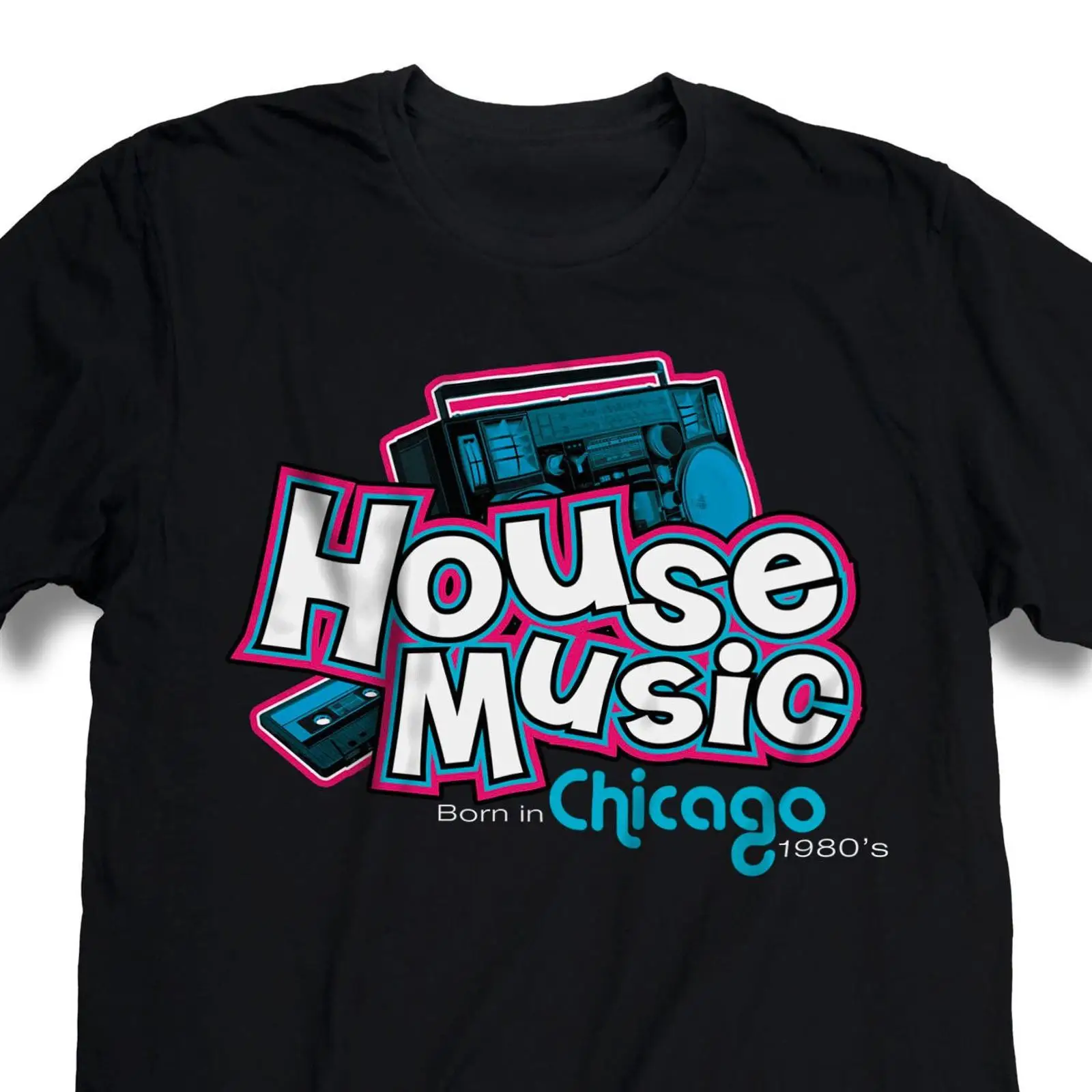 Chicago House Music T-shirt ja - Mens Fashion In 1980S recensie en prijs