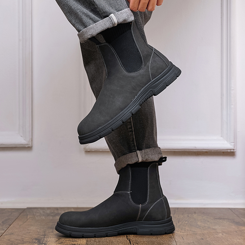 Heren hoge laarzen met dikke z - Chelsea Boots Men recensie en prijs